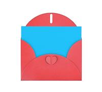 YYHWHJDE Red Greeting Card Solid color light blue Prints for Christmas, Children's Birthday, Valentine's Day, and Party Invitation