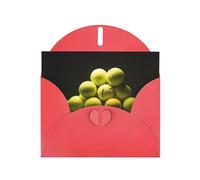 YYHWHJDE Red Greeting Card Tennis diagram Pattern for Festive Birthday Party Invitation