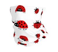 YYHWHJDE Red Ladybug Prints Multifunctional Sport Headband - Seamless Knit Throw for Hiking, Biking, Yoga & More!