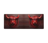 YYHWHJDE Red Minotaur Carving Prints Extra Large Mouse pad Mousepad Computer Office Gaming Keyboard Thickened Version 12x31.5in