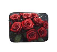 YYHWHJDE Red Roses Prints Protective Shockproof Portable Laptop Sleeve Case 12 inch for Men and Women Business Travel, and Office Daily Use