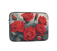 YYHWHJDE Red Roses Prints Protective Shockproof Portable Laptop Sleeve Case 13 inch for Men and Women Business Travel, and Office Daily Use