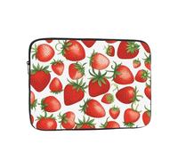 YYHWHJDE Red Strawberry Fruit Picture Shockproof Portable Laptop Sleeve Case 12 inch for Men and Women Business Travel, School, and Office Daily Use