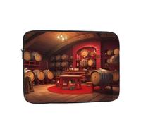 YYHWHJDE Red Wine Cellar Prints Protective Shockproof Portable Laptop Sleeve Case 12 inch for Men and Women Business Travel, and Office Daily Use