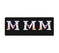 YYHWHJDE Rendering The Love of Letters Prints Extra Large Mouse pad Mousepad 12x31.5in for Office Gaming Learning