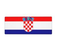 YYHWHJDE Republic Of Croatia Flag Pattern Extra Large Mouse Pad, Computer Office Anti Slip Gaming Keyboard Thickened Version 12x31.5in
