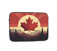 YYHWHJDE Retro Canada Flag Prints Protective Shockproof Portable Laptop Sleeve Case 12 inch for Men and Women Business Travel, and Office Daily Use