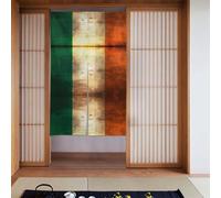 YYHWHJDE Retro Irish flag Prints Door curtain partition splicing privacy protection suitable for kitchen, bathroom, room 34x56in
