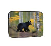 YYHWHJDE rge and Small Black Bears Prints Protective Shockproof Portable Laptop Sleeve Case 15 inch for Men and Women Business Travel, and Office Daily Use