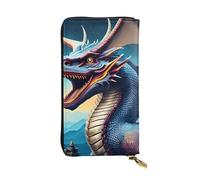 YYHWHJDE Roaring Dragon Picture Quality Leather Long Clutch Wallet Designed for Fashion Girls and Women Stylish 7.48 x 4.13 in
