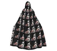 YYHWHJDE Robot Getting Off The Car Pattern Halloween Adult Hooded Cape Cloak For Role-Playing, Stage Costumes, Parties Easy Care