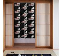 YYHWHJDE Robot getting off the car Picture Curtain two Pieces Spliced 34x56in Fabric curtains, room dividers Fabric, Smooth & Not Easily Wrinkled