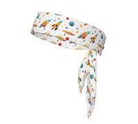 YYHWHJDE rocket clipart space ship Pattern Sports headscarf, sweat absorbing and breathable, motion headband, double-sided kerchief