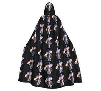 YYHWHJDE Romantic elephant Printing Halloween Adult Hooded Cloak for Parties and Costume Events