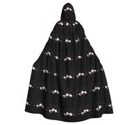 YYHWHJDE Romantic petal rain Picture Halloween Adult Hooded Cloak for Role-Playing, Costumes, and Theme Parties