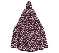 YYHWHJDE Romantic Valentine's Day bubbles Printing Halloween Adult Hooded Cloak for Parties and Costume Events