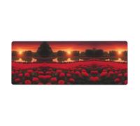 YYHWHJDE Rose Garden by The River Prints Extra Large Mouse pad Mousepad 12x31.5in for Office Gaming Learning