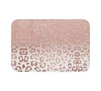 YYHWHJDE rose gold glitter Prints Hem Mat 40x60 - Fade-Resistant Polyester Bath Rug | Durable Woven Throw for Bathroom, Vanity & Guest Suites