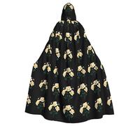YYHWHJDE Roses in the starry sky Picture Halloween Adult Hooded Cloak for Role-Playing, Costumes, and Theme Parties