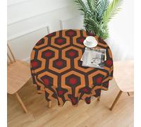 YYHWHJDE Round Decorative Tablecloth 60in Shining Overlook Pattern for Indoor and Outdoor Use on Round Tables Like Coffee Tables, Dining Tables, and Farm Tables