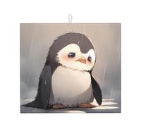 YYHWHJDE Sad Little Penguin Printed Kitchen Absorbent pad, Super Absorbent Microfiber, Oversized Anti Slip