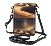 YYHWHJDE Sahara Desert Prints Small Leather Women'S Crossbody Flip Phone Bag, Waterproof And Durable