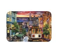YYHWHJDE san francisco Prints Hem Mat 40x60 - High-grade Washable Bath Throw for Spa-Like Well-crafted & Easy Cleaning