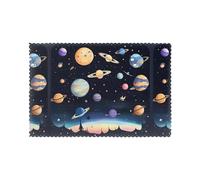 YYHWHJDE Saturn Jupiter Earth Prints Placemats Set of 6 12x18in - Elevate Every Meal with Durable & Customizable Table Layers