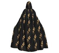 YYHWHJDE Scarecrow carrying wood Picture Halloween Adult Hooded Cloak for Role-Playing, Costumes, and Theme Parties