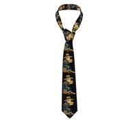 YYHWHJDE Scarecrow eating bread Pattern Men's Necktie for Business, Daily Wear, Work, Birthdays, Weddings, Parties, Banquets Easy Care 57X3.1 In