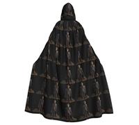 YYHWHJDE Scary scarecrow Picture Halloween Adult Hooded Cloak for Role-Playing, Costumes, and Theme Parties