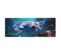 YYHWHJDE Sea Animals Stingrays Picture Extra Large Mouse Pad, Computer Office Anti Slip Gaming Keyboard Thickened Version 12x31.5in
