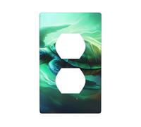 YYHWHJDE Sea Turtle Swimming Picture Double Socket Wall Panel Decorative is Durable and Suitable for Socket Light Switch Accessories 4.5x2.76in