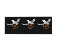 YYHWHJDE Seagull At The Helm Prints Extra Large Mouse Pad Strong Adhesion, Durable, Precise Locking Edge 12x31.5in