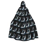 YYHWHJDE Seagulls on a sailboat Picture Halloween Adult Hooded Cloak for Role-Playing, Costumes, and Theme Parties