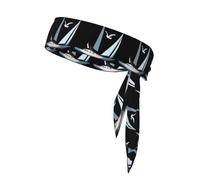 YYHWHJDE Seagulls on a sailboat Prints Sports headscarf, sweat absorbing and breathable, motion headband, double-sided kerchief