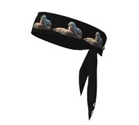 YYHWHJDE Seal on the rocks watching the sea Pattern Sports Double-Sided Headscarf Quick Drying, Moisture Wicking for Women, Girls, and Men