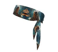 YYHWHJDE Seal pup in water Pattern Sports headscarf, sweat absorbing and breathable, motion headband, double-sided kerchief
