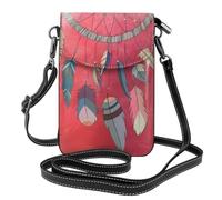 YYHWHJDE Shaman amulet Leather Crossbody Phone Pouch