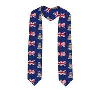 YYHWHJDE Sharp Corner Satin Honor Sash Flag of the Cayman Islands Pattern Graduation Shawl Graduation Stole 72 in, Grad Gift for Her/Him