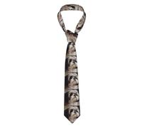 YYHWHJDE Shih Tzu Dog Pattern Men's Necktie for Business, Daily Wear, Work, Birthdays, Weddings, Parties, Banquets Easy Care 57X3.1 In