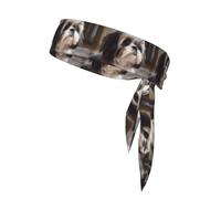 YYHWHJDE Shih Tzu Dog Pattern Sports headscarf, sweat absorbing and breathable, motion headband, double-sided kerchief