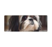 YYHWHJDE Shih Tzu Dog Prints Extra Large Mouse pad Mousepad 12x31.5in for Office Gaming Learning