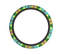 YYHWHJDE Shine in All Directions Prints Quality Steering Wheel Grip - Quality Neoprene Cover for Universal Vehicle Protection