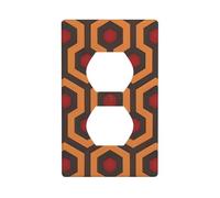 YYHWHJDE Shining Overlook Prints Double Socket Wall Panel Decorative for Residential and Commercial Areas 4.5x2.76in