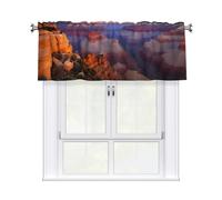 YYHWHJDE Short Curtains with Valance Rod 54x18in Beauty Grand Canyon Picture for Kitchen, Bathroom, Laundry Room, Studio, Fits Most Standard or Decorative Curtain Rods