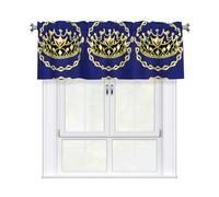 YYHWHJDE Short Curtains with Valance Rod 54x18in Fantasy Tiara Prints for Kitchen, Bathroom, bedroom, Studio, Fits Most Standard or Decorative Curtain Rods