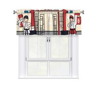 YYHWHJDE Short Curtains with Valance Rod 54x18in taekwondo martial arts Picture for Kitchen, Bathroom, Laundry Room, Studio, Fits Most Standard or Decorative Curtain Rods