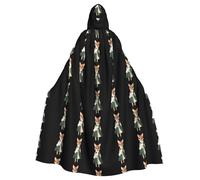 YYHWHJDE Shy little fox doll Printed Halloween Adult Hooded Cloak No Zipper, Comfortable & Durable for Role-Playing