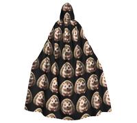 YYHWHJDE Shy little hedgehog Printed Halloween Adult Hooded Cloak No Zipper, Comfortable & Durable for Role-Playing